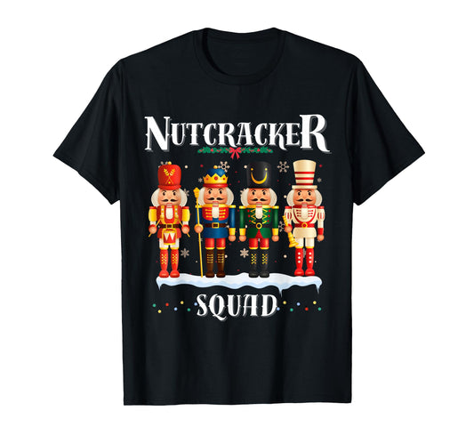 Nutcracker Squad Christmas Pajama Holiday Fun Festive boys T-Shirt