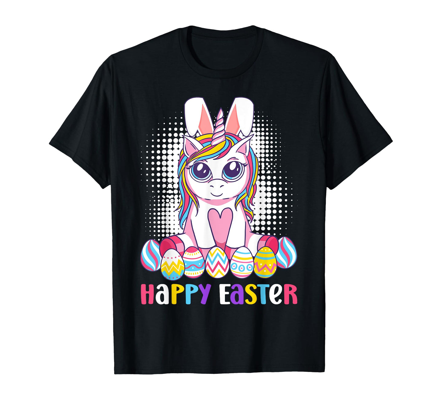 Easter Unicorn Shirt Bunny Boys Girls Kids Happy Easter T-Shirt