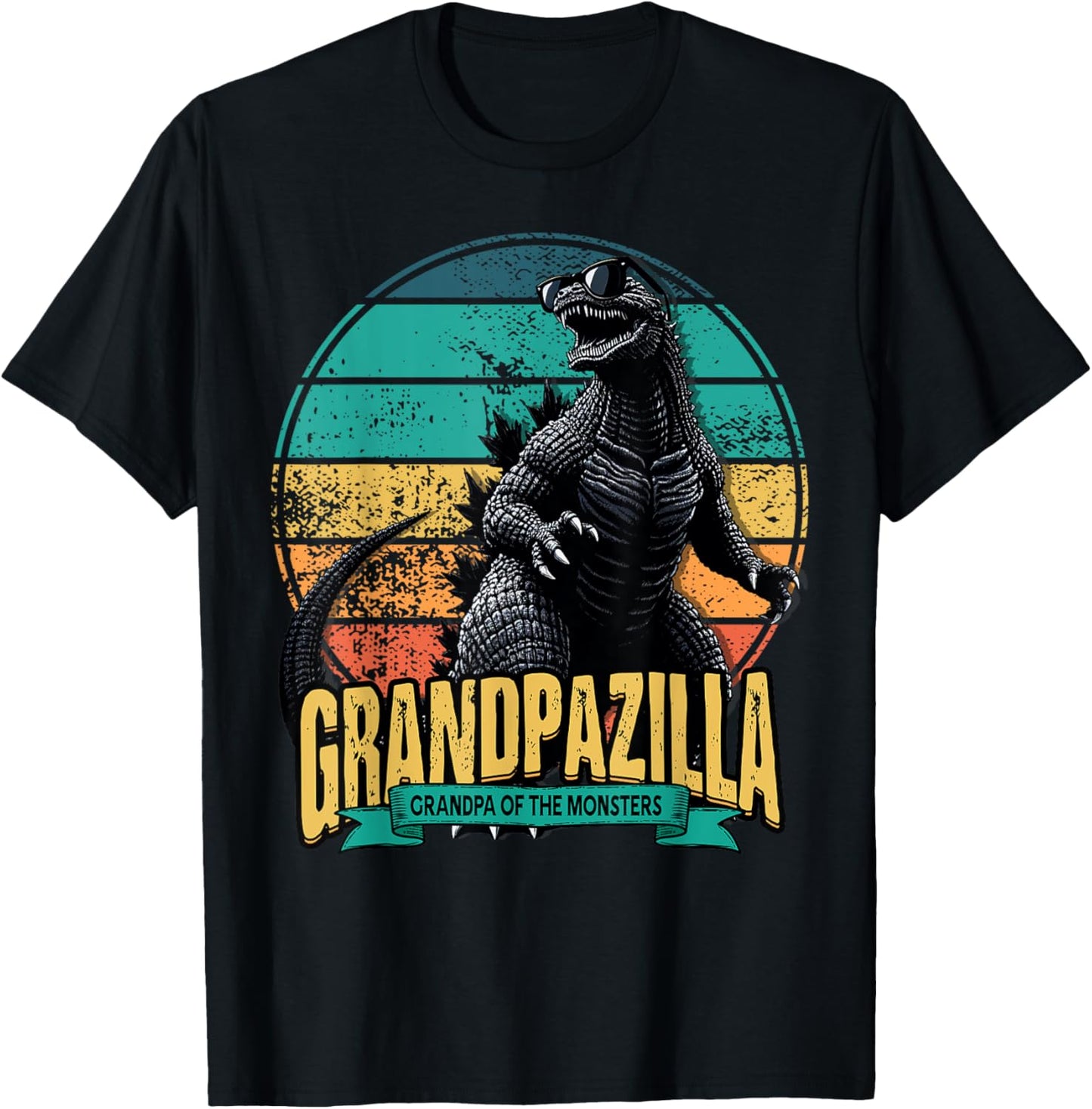 Grandpazilla Grandpa Of The Monsters Funny Gifts Father's T-Shirt