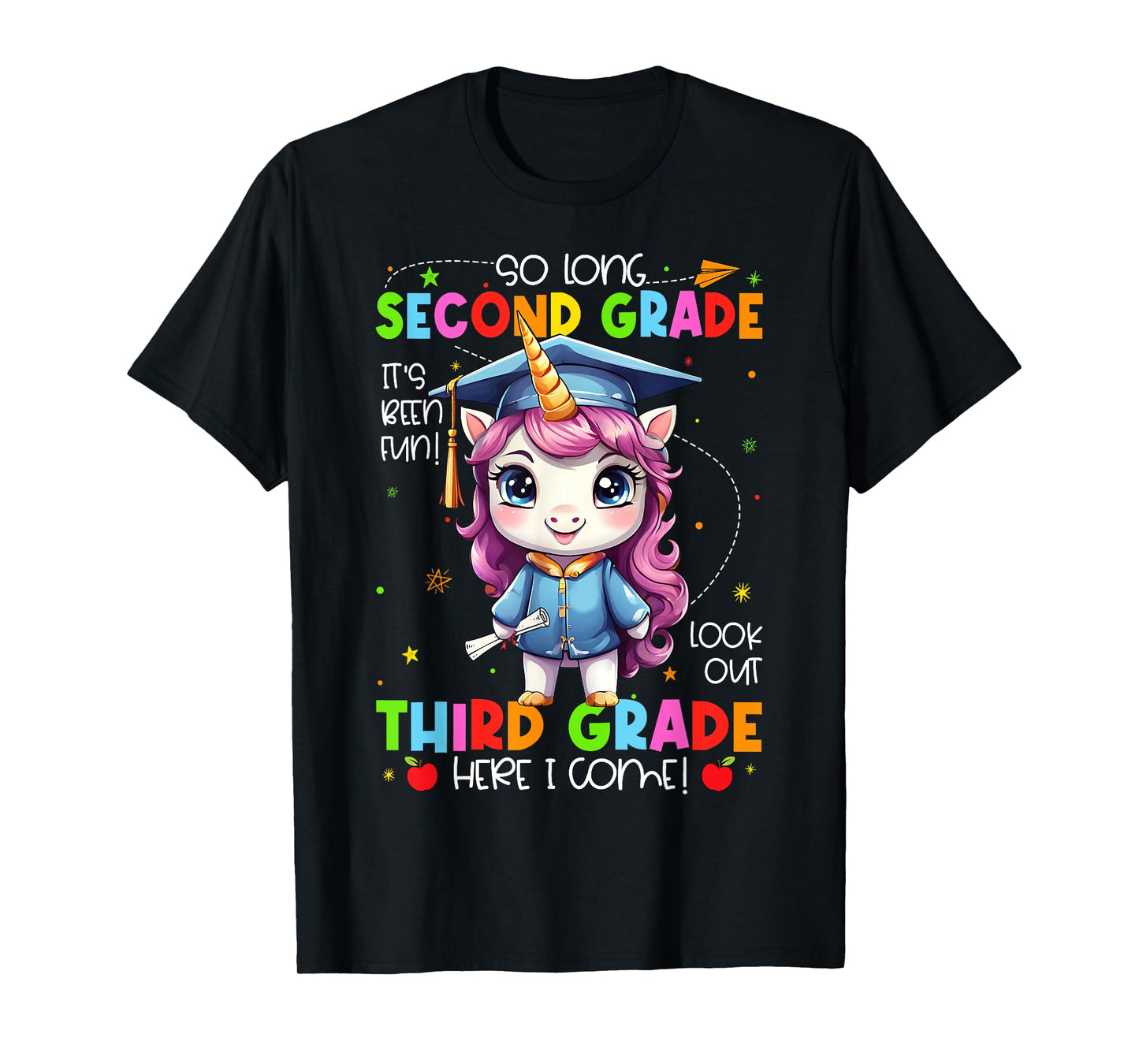 Unicorn So Long 2nd Grade Graduation Last Day Of School T-Shirt