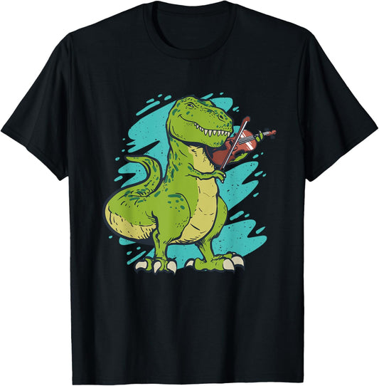 Dinosaur playing violin T-Shirt