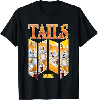 Sonic The Hedgehog Tails Speed & Shine Panels T-Shirt