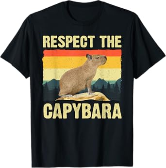 Capybara Art For Men Women Kids Rodent Animal Lover Capybara T-Shirt