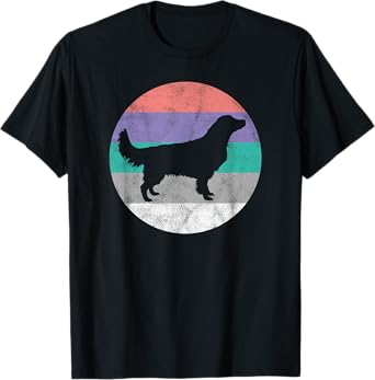 Golden Retriever Gift Shirt For Women & Girls Retro Cute