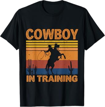 Cowboy in Training Future Rodeo Boy Horse Kids T-Shirt