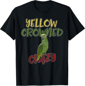 Yellow Crowned Crazy Parrot Shirt Kids Adult Costume Gift T-Shirt