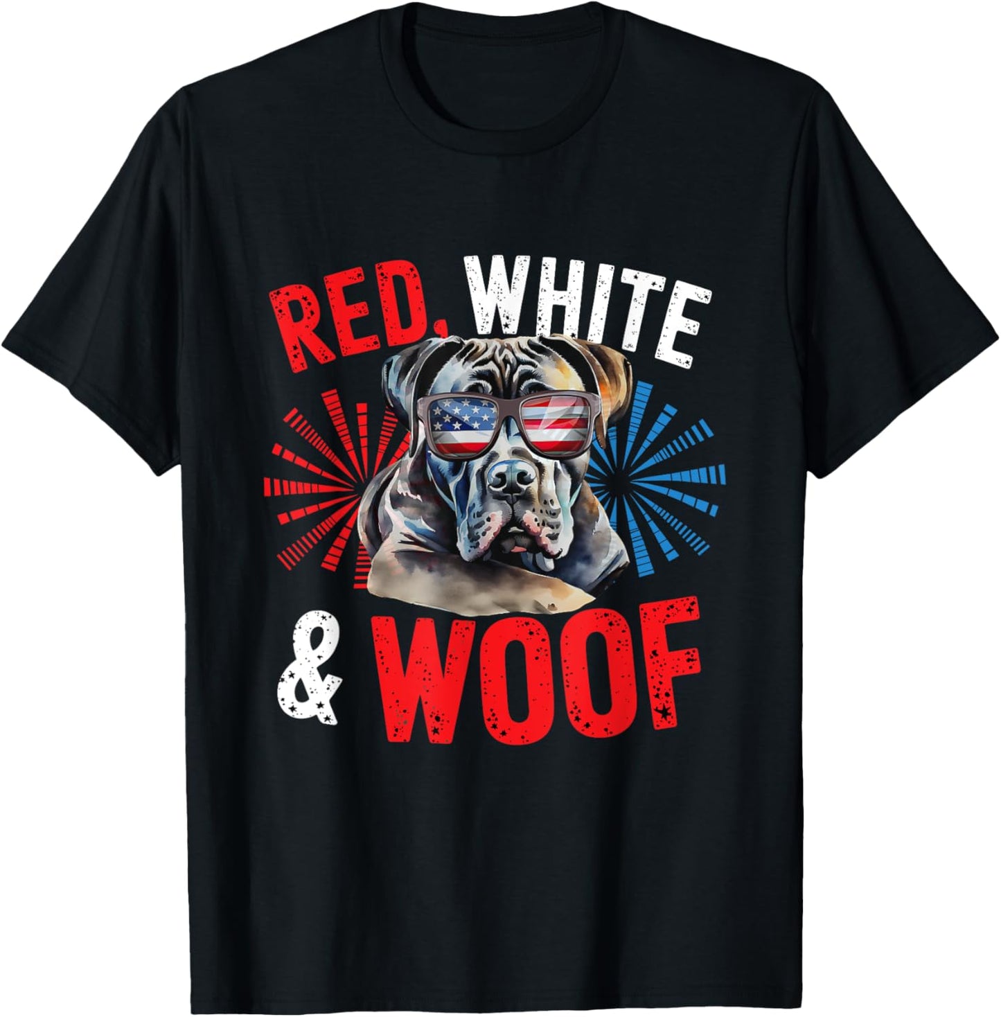 Cane Corso Dog Dog Lover Dog Mom Patriotic Merica T-shirt