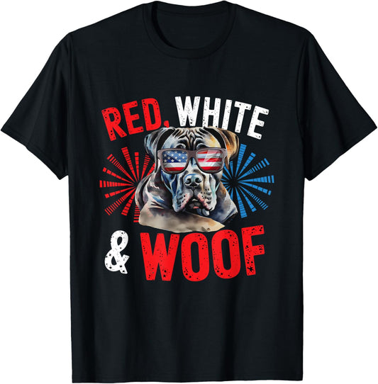 Cane Corso Dog Dog Lover Dog Mom Patriotic Merica T-shirt