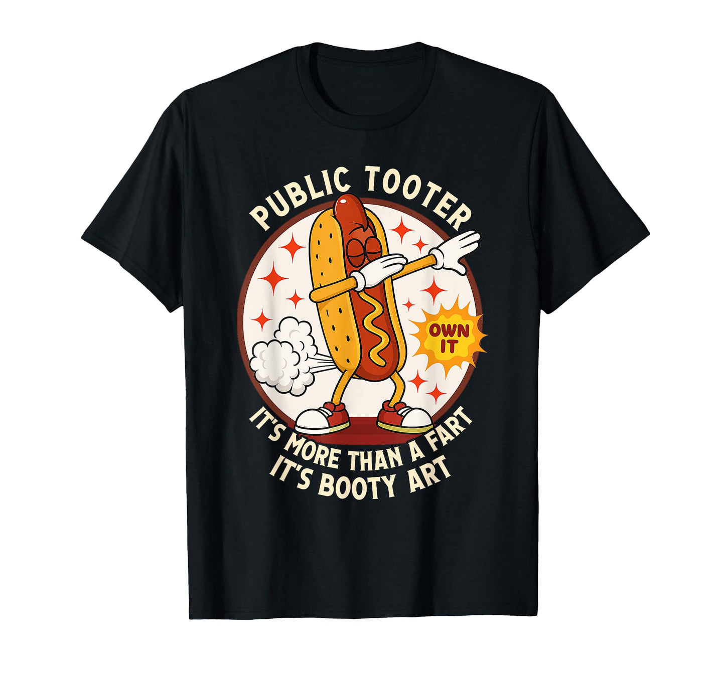 Public Tooter Funny Inappropriate Embarrassing Adult Humor T-Shirt