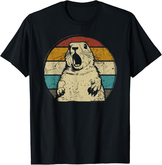 Prairie dog vintage for Prairie Dog Lover 60s 70s Retro T-Shirt