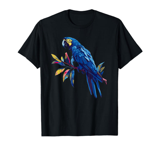 Hyacinth Macaw Retro T-Shirt