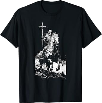 Death Rides A Pale Horse, Revelations, Skeleton Fantasy T-Shirt