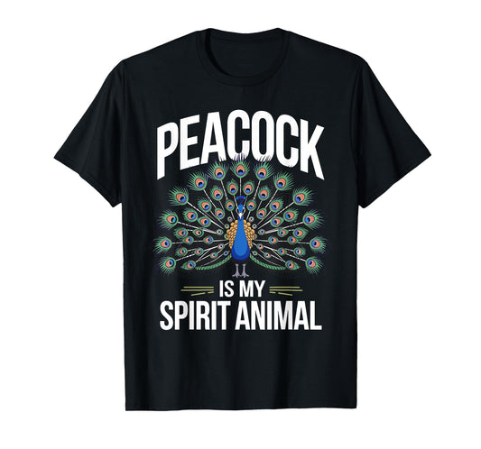 Funny Peacock Art For Men Women Adult Feather Peacock Lover T-Shirt