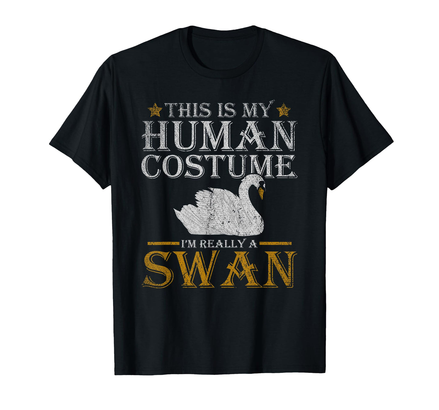 Pretty Animal Beautiful Bird Funny Costume Swan T-Shirt