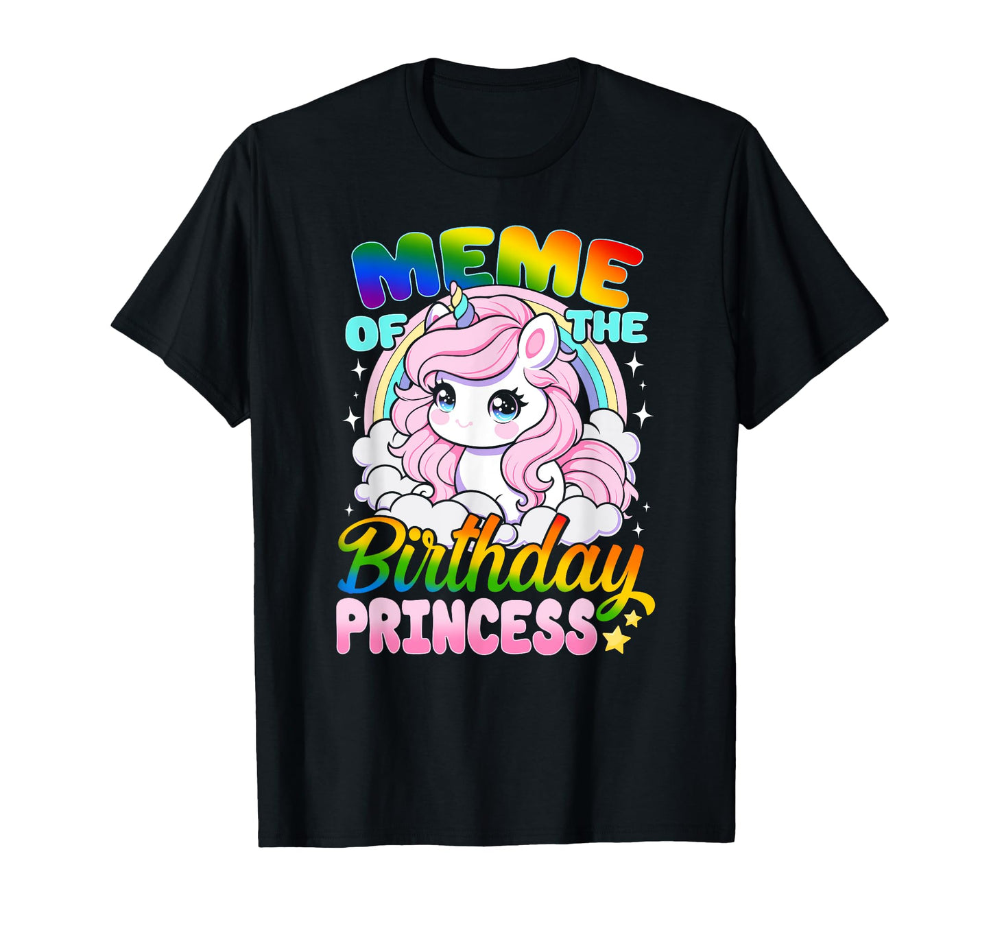 Meme Of The Birthday Princess Unicorn Matching Family T-Shirt