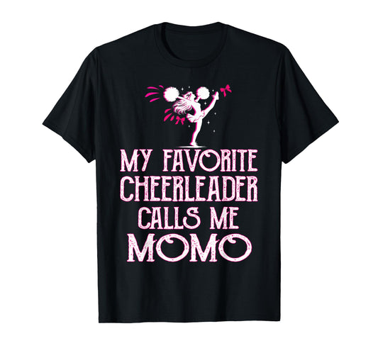 Cheer My Favorite Cheerleader Calls Me Momo Xmas T-Shirt
