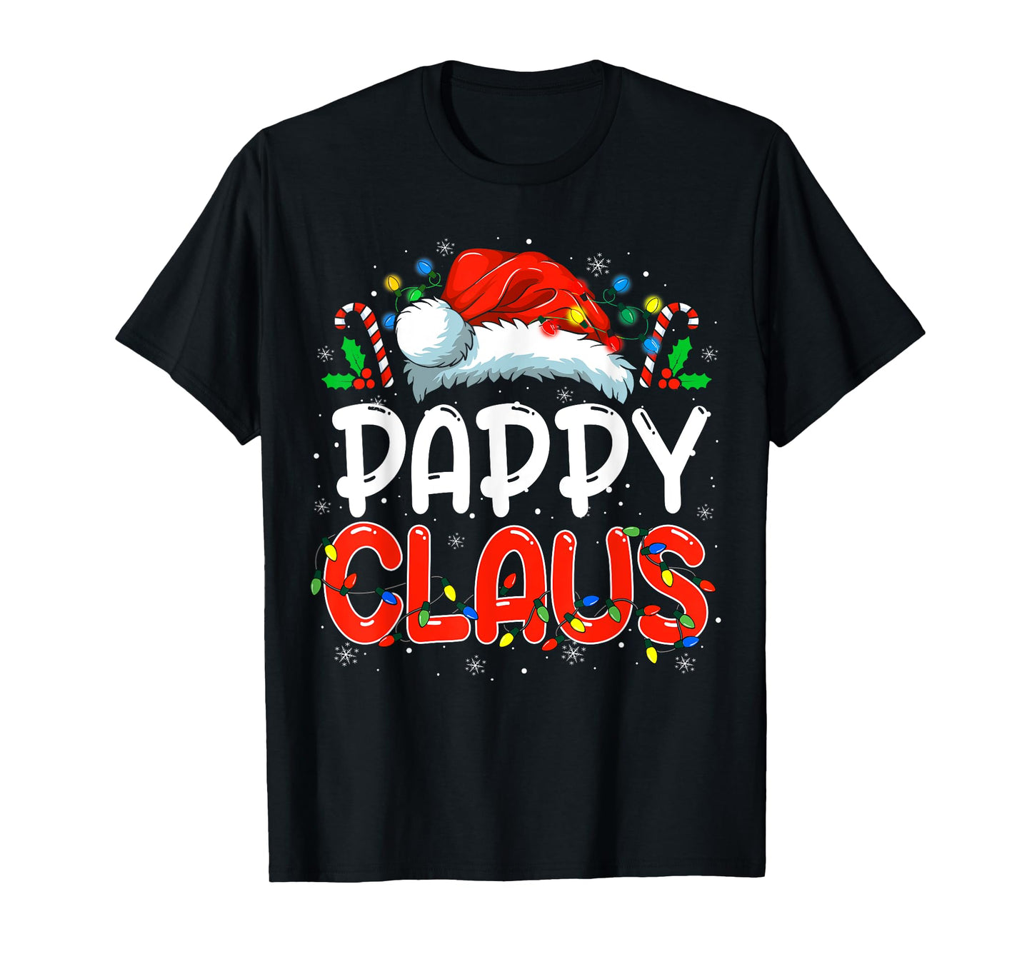 Pappy Claus Christmas Family Matching Pajamas Funny Xmas T-Shirt