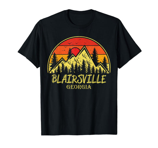 Vintage Blairsville Georgia GA Mountains Hiking Souvenir T-Shirt