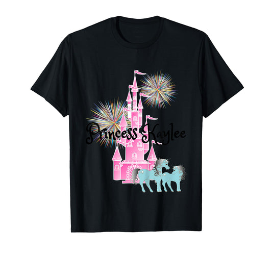 Kids Princess Kaylee Name Girls Personalized Custom T-Shirt