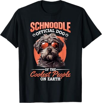 Schnoodle Snoodle Dog Breed Pet Schnoodle Official Dog Men Women Kids T-Shirt
