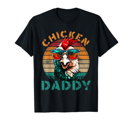 Chicken Daddy Retro Chicken Dad Fathers Day Men T-Shirt