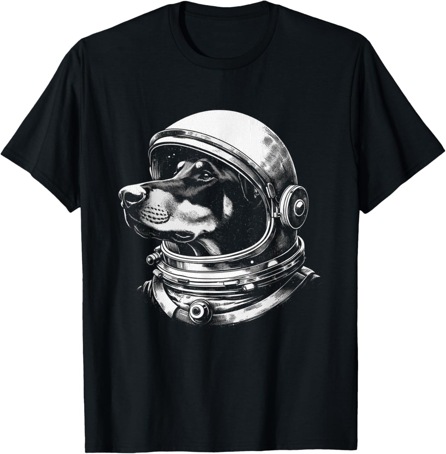 Classic The Doberman Pinscher Space Aliens Funny Dog Pet T-Shirt