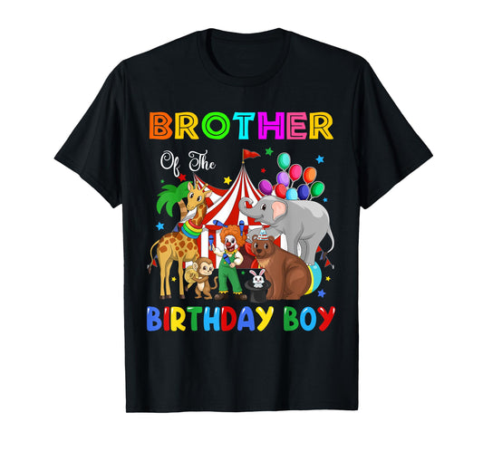 Brother Of The Birthday Boy Circus Themed Carnival Party T-Shirt
