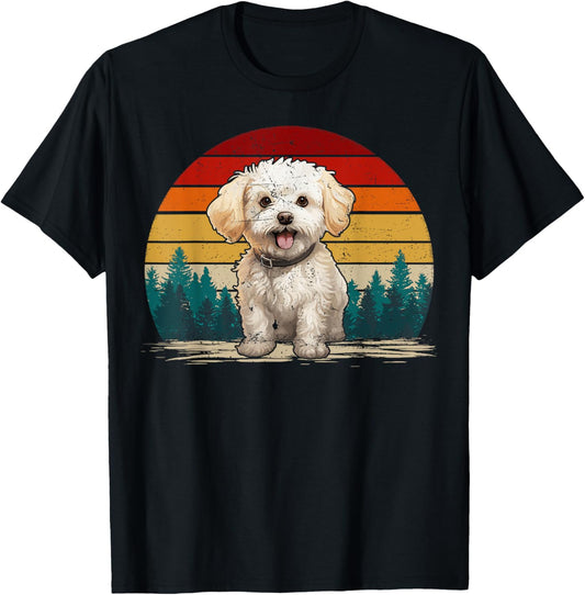 Maltipoo Dog Vintage Style Distressed Retro Maltipoo T-Shirt