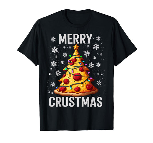 Merry Crustmas Pizza Christmas Xmas T-Shirt