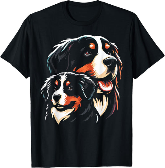 Cute Bernese Mountain Dog Mom Funny Graphic Tees T-Shirt