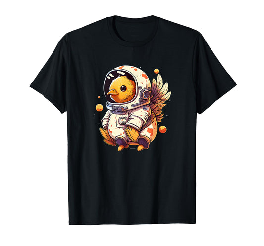 Chicken Cool Astronaut space T-Shirt