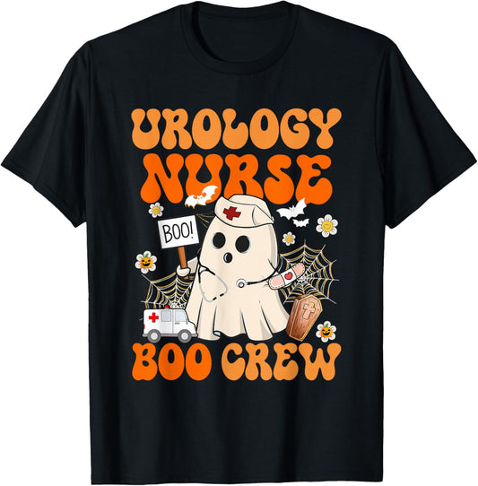 Urology Nurse Boo Crew Funny Ghost Halloween Costumes T-Shirt
