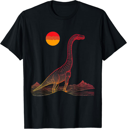 Brontosaurus Dinosaur Motif Art Brontosaurus T-Shirt