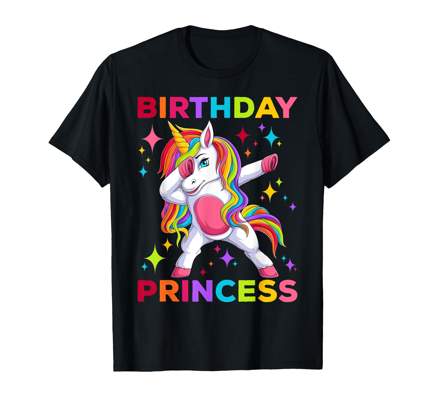 Birthday Princess Girls Bday Dabbing Unicorn Girl Birthday T-Shirt