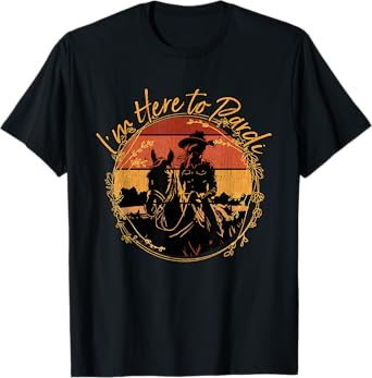 I'm Here to Pardi Funny Western Riding Horses Cowgirl T-Shirt