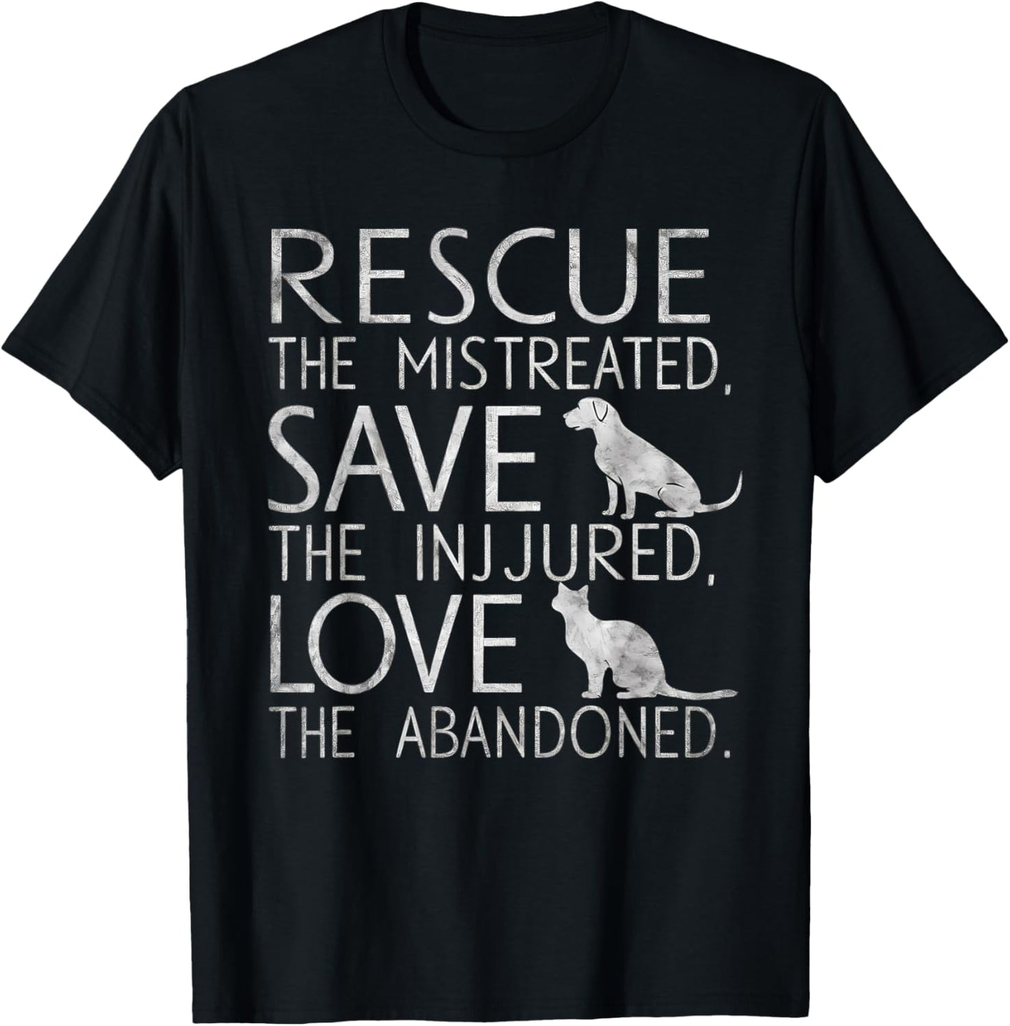 Rescue Save Love Pets Animal Shelter Animal Sanctuary T-Shirt