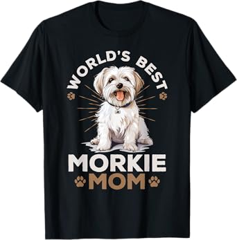 Morkie Dog Breed Pet World's Best Morkie Mom T-Shirt for Men Women Girls Kids