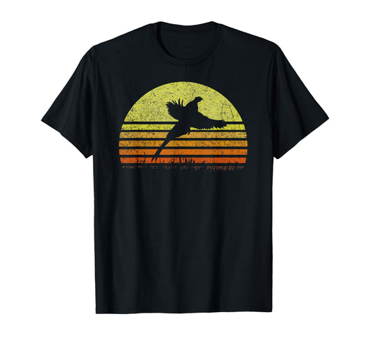 Pheasant Hunting South Dakota Upland Bird Game Hunter Retro T-Shirt