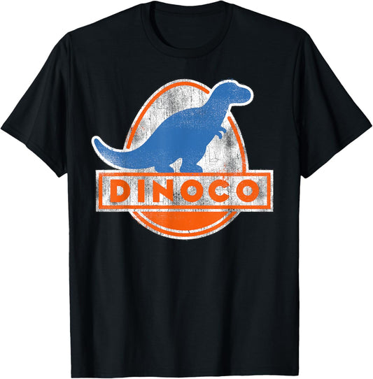 Disney Pixar Cars Iconic DINOCO Distressed Dinosaur Logo T-Shirt
