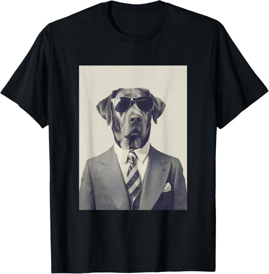 Dog in Suit Funny Dog T-Shirt