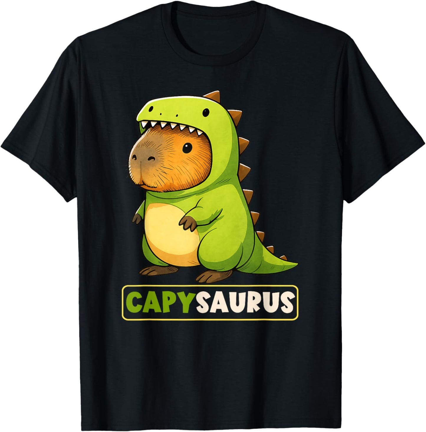 Capybara Dinosaur Costume Capysaurus Trex Boys Girls Kids T-Shirt