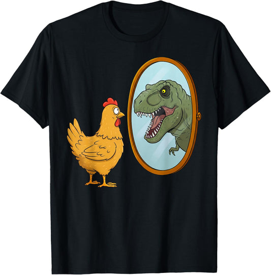 Funny Chicken Dinosaur T-Rex Chicken Lover Owner T-Shirt