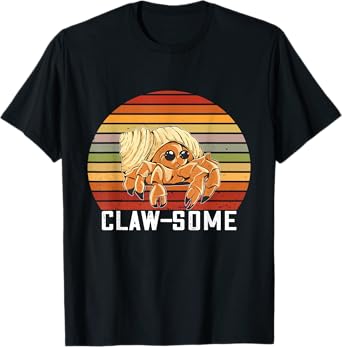 Hermit Crab Retro Awesome Claw Sea Animals Hermit Crab Lover T-Shirt