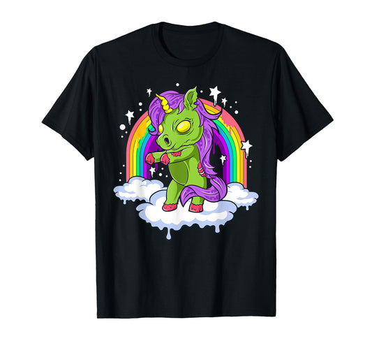 Halloween Unicorn Zombie Zombicorn T-Shirt