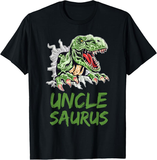 Uncle Saurus Birthday Boy Rex Dinosaur Family Matching T-Shirt