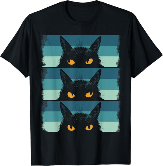 Cat Lover, Grumpy Black Kitten, Cat Mom, Cat Dad T-Shirt