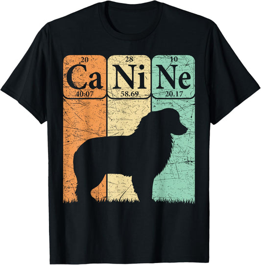 Australian Shepherd Periodic Table Elements Aussie Dog Lover T-Shirt