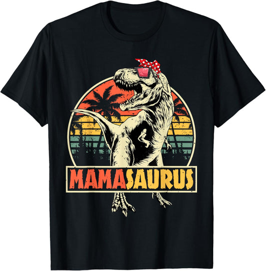 Mamasaurus T rex Dinosaur Funny Mama Saurus Mother's Family T-Shirt