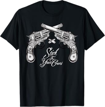 Stick To Your Guns Tshirt - Western Bandit - Vintage Cowboy T-Shirt