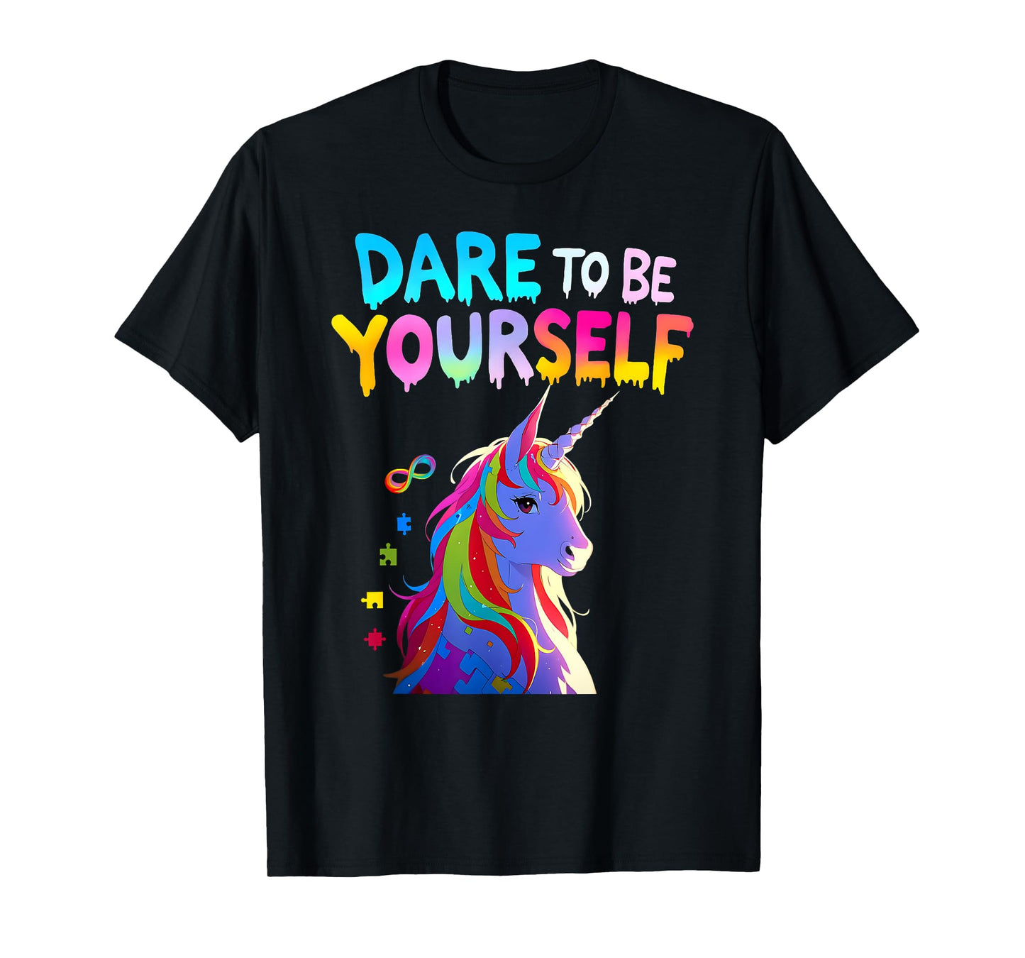 Unicorn Autism Awareness Acceptance Autistic Girl Gifts Kids T-Shirt